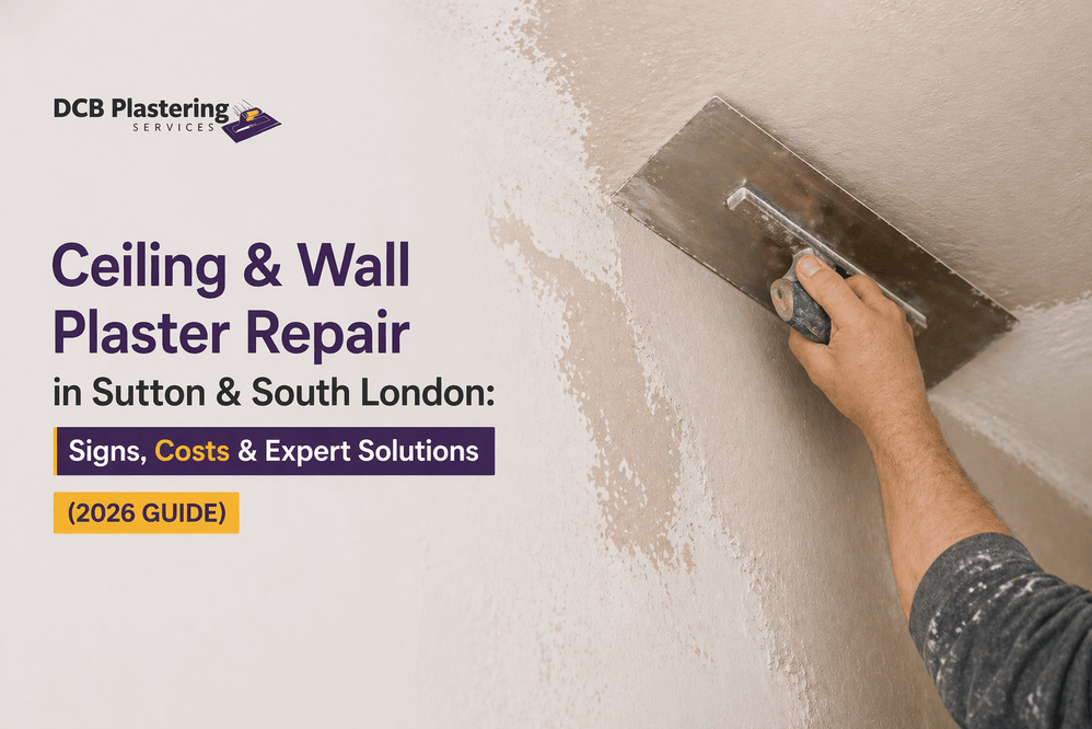 Ceiling & Wall Plaster Repair in Sutton & South London: Signs, Costs & Expert Solutions (2026 Guide)