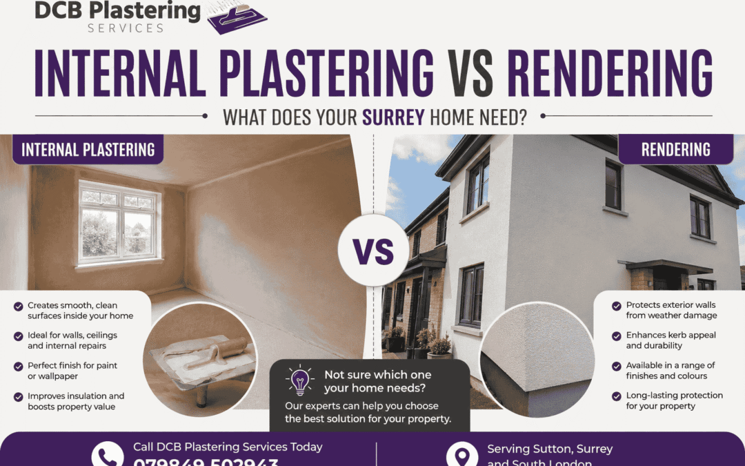 Internal Plastering vs Rendering: What Does Your Surrey Home Need?