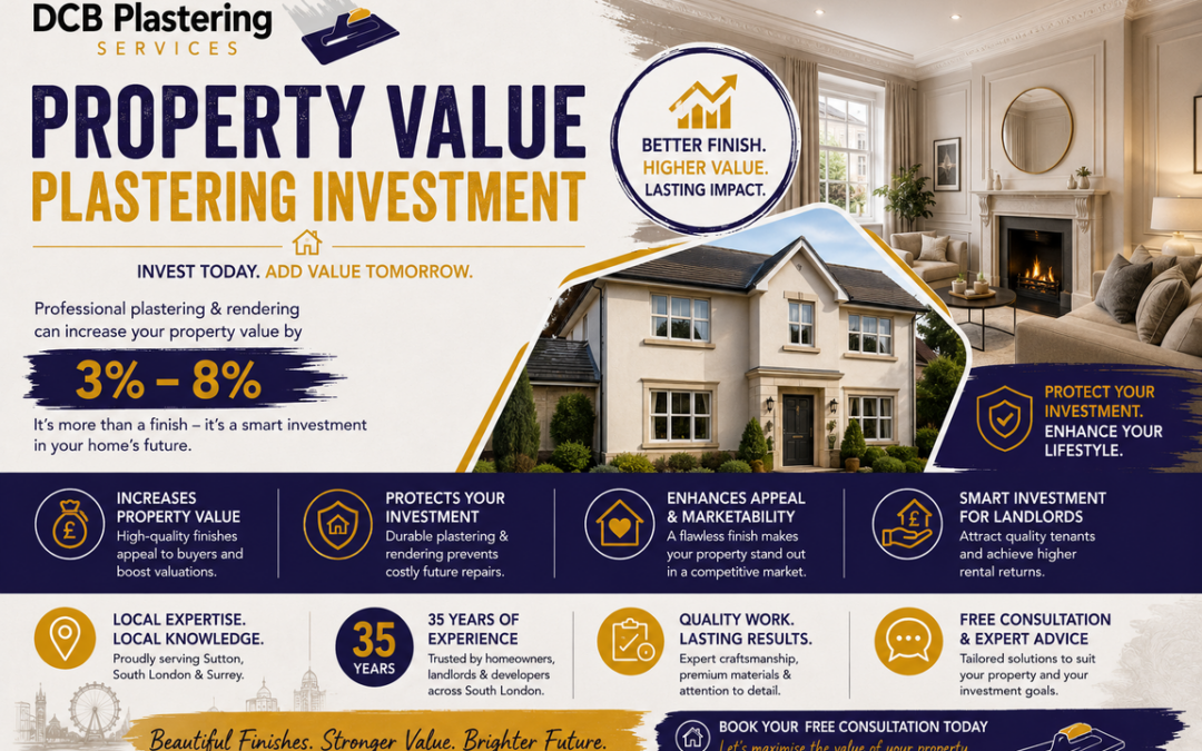 Investment Protection: How Quality Plastering & Rendering Adds Property Value in Sutton & South London