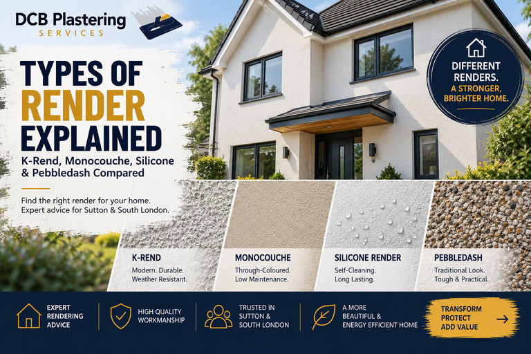 Types of Render Explained: K-Rend, Monocouche, Silicone & Pebbledash Compared