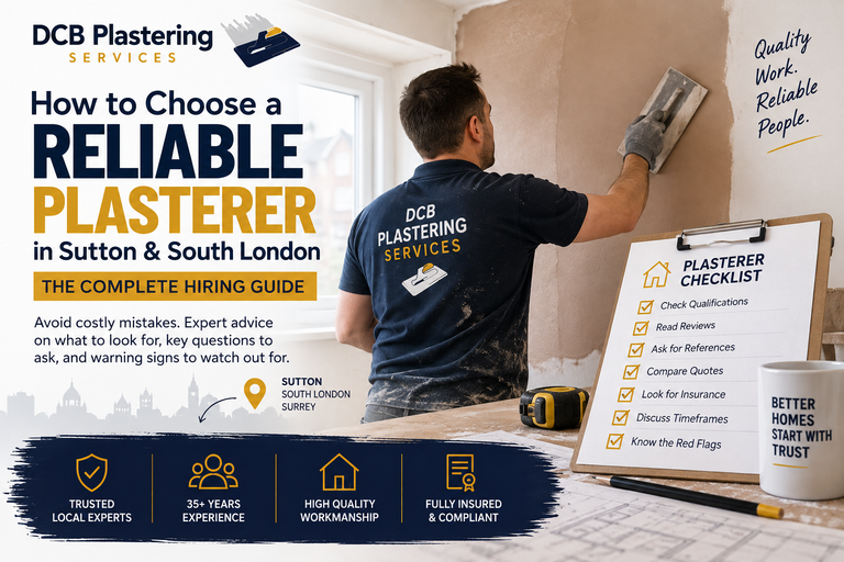 How to Choose a Reliable Plasterer in Sutton & South London: The Complete Hiring Guide