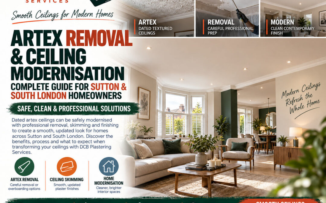 Artex Removal & Ceiling Modernisation: Complete Guide for Sutton & South London Homeowners