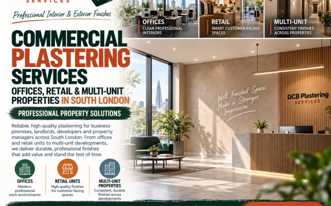 Commercial Plastering Services: Offices, Retail, Multi-Unit Properties in South London