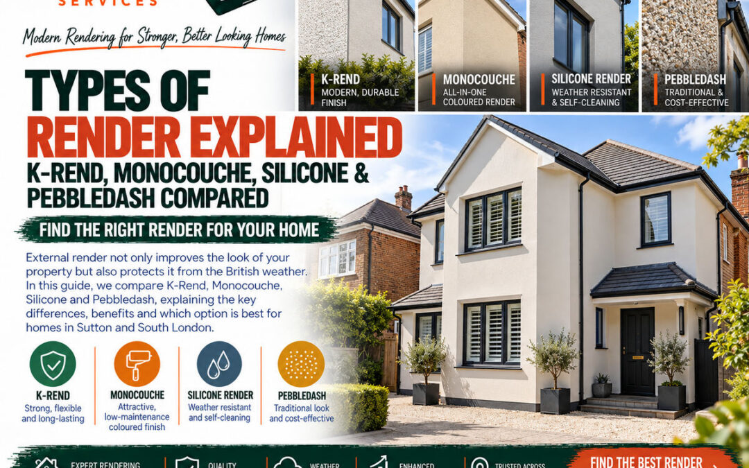 Types of Render Explained: K-Rend, Monocouche, Silicone & Pebbledash Compared