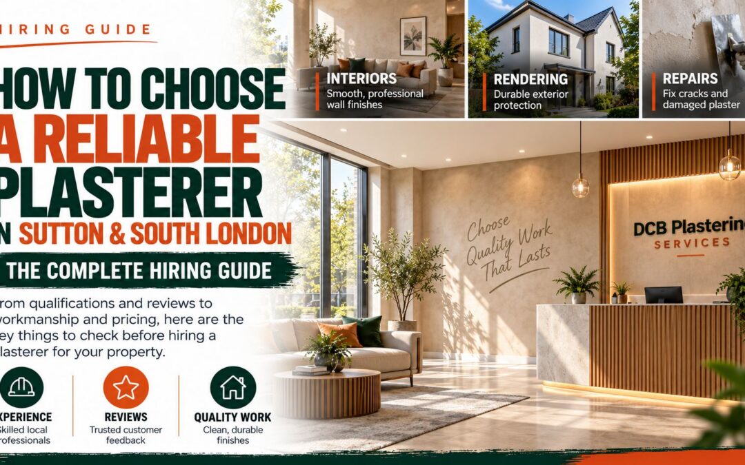 How to Choose a Reliable Plasterer in Sutton & South London: The Complete Hiring Guide